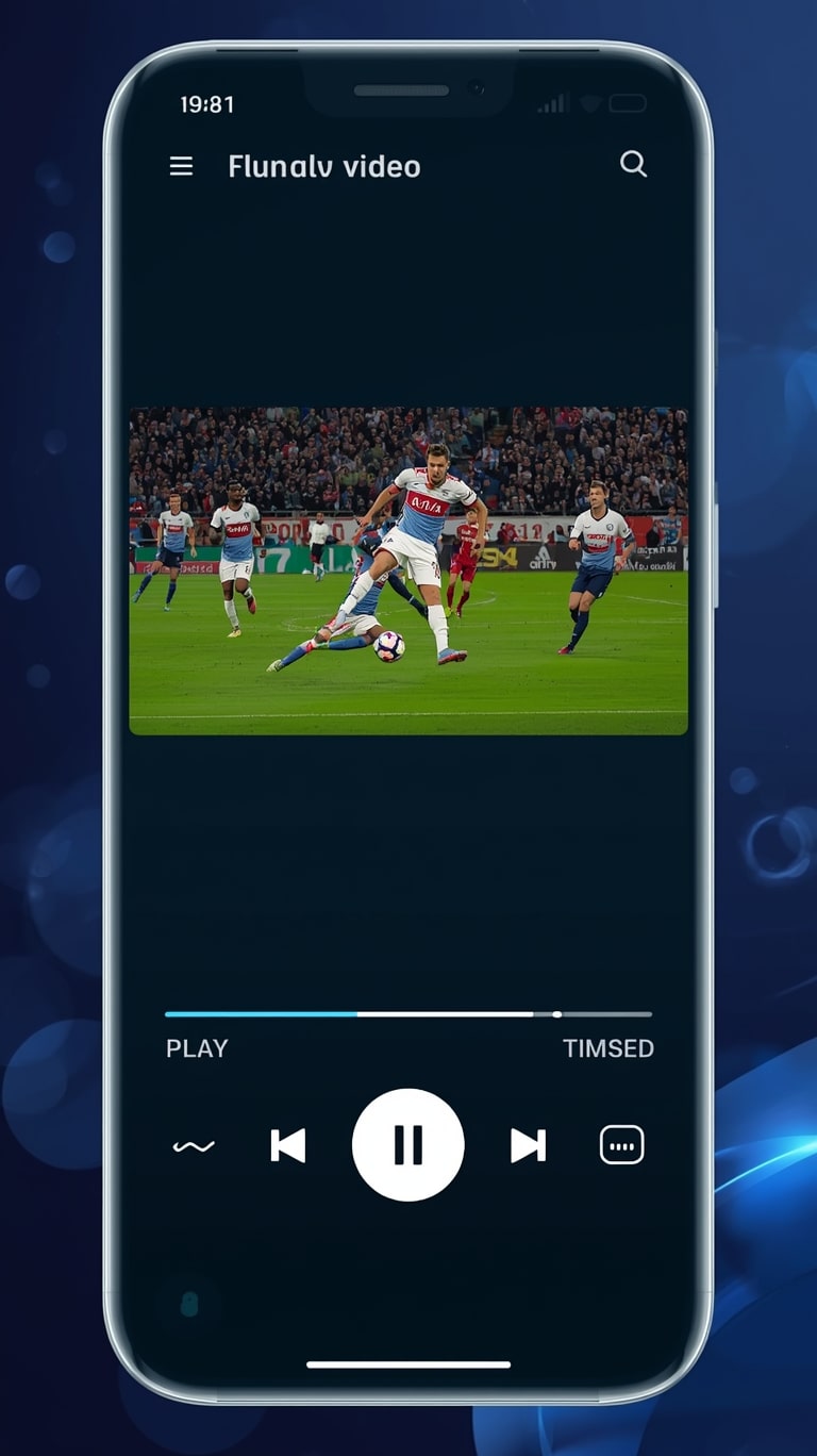 Video player interface in Yacine TV